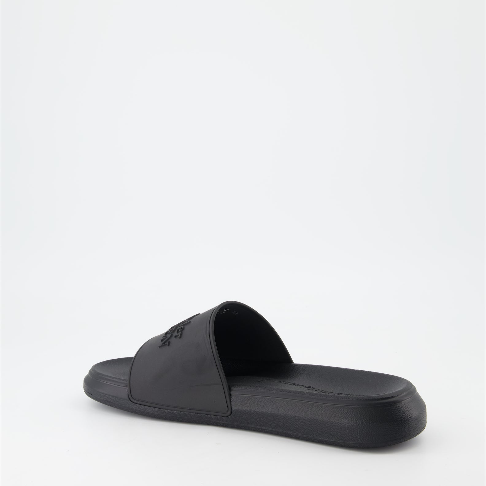 Scarpe aperte Claquettes à logo Alexander McQueen Nero Homme