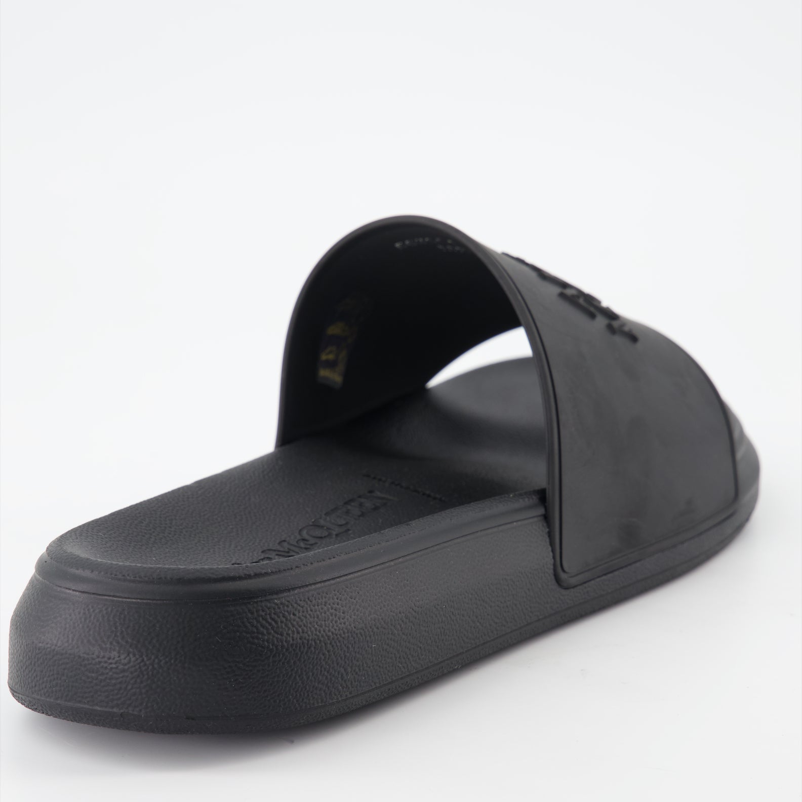 Scarpe aperte Claquettes à logo Alexander McQueen Nero Homme