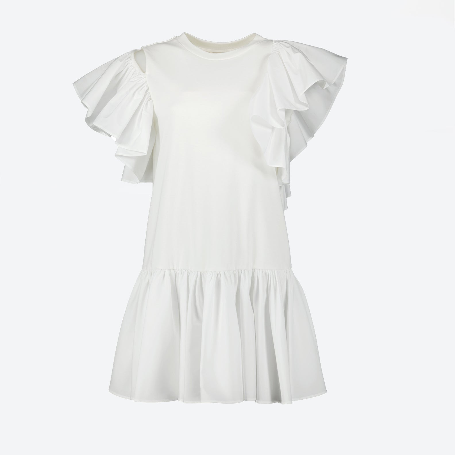 Robes Robe à volants Alexander McQueen Blanc Femme