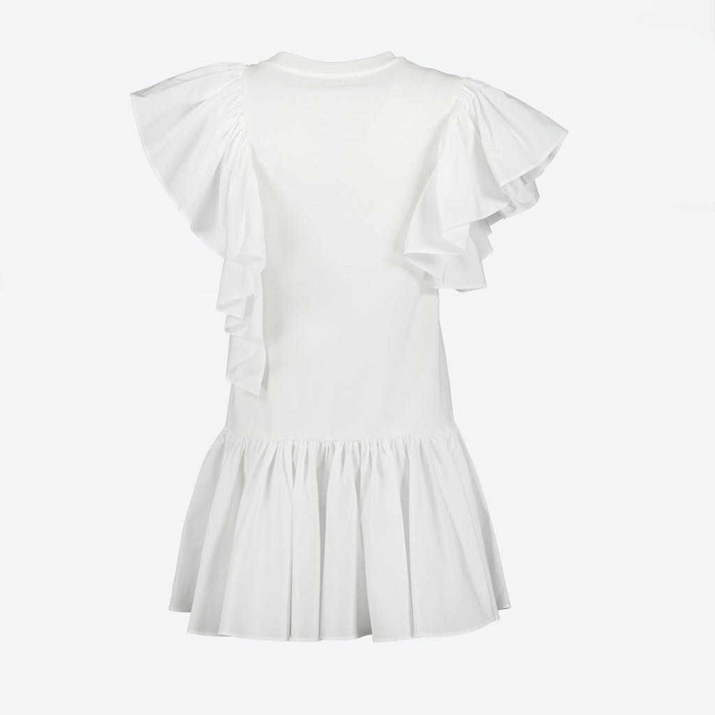 Robes Robe à volants Alexander McQueen Blanc Femme