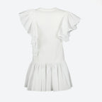 Robes Robe à volants Alexander McQueen Blanc Femme