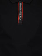 Poloshirts Polo à logo Alexander McQueen Schwarz Homme