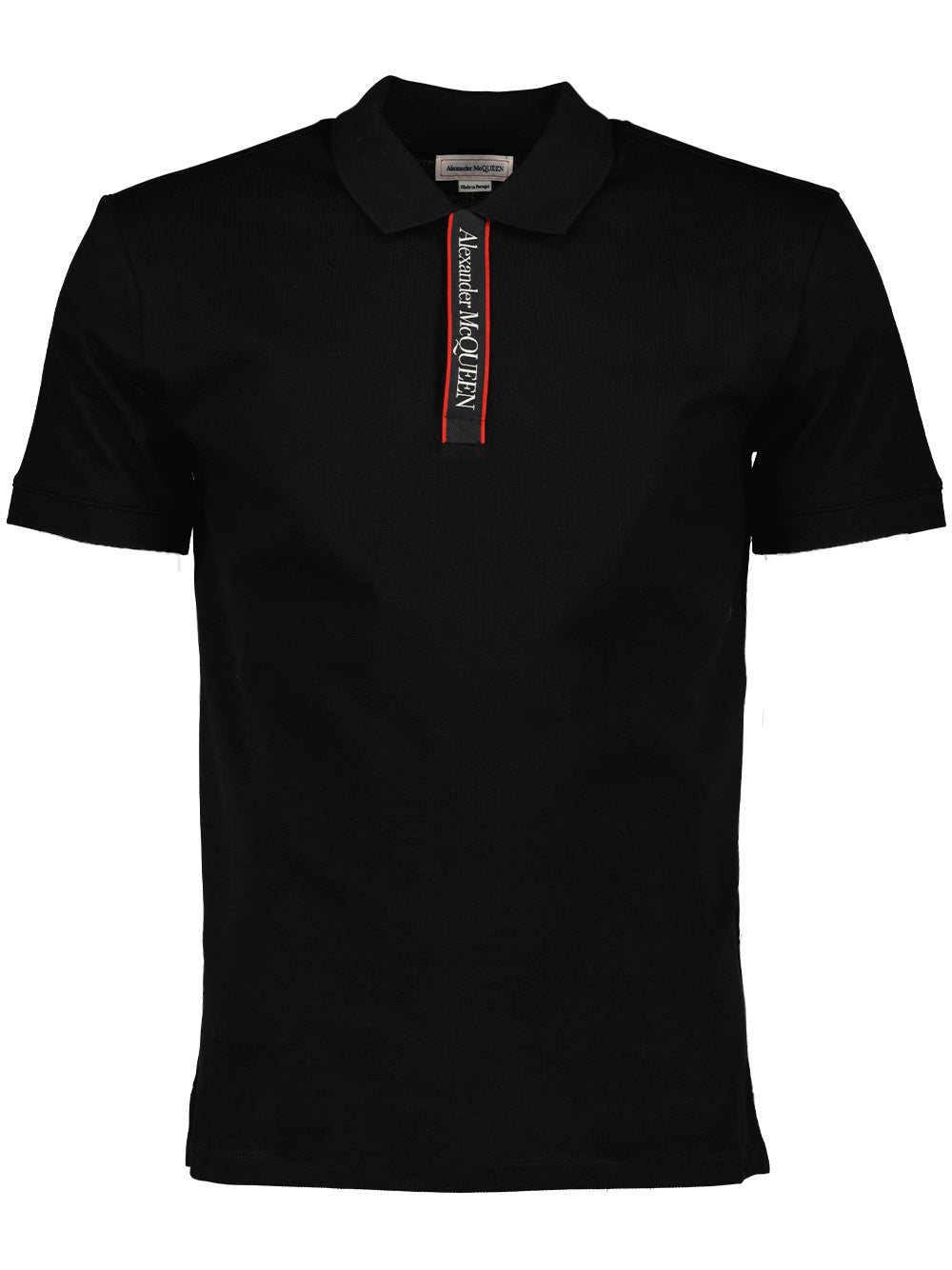 Poloshirts Polo à logo Alexander McQueen Schwarz Homme