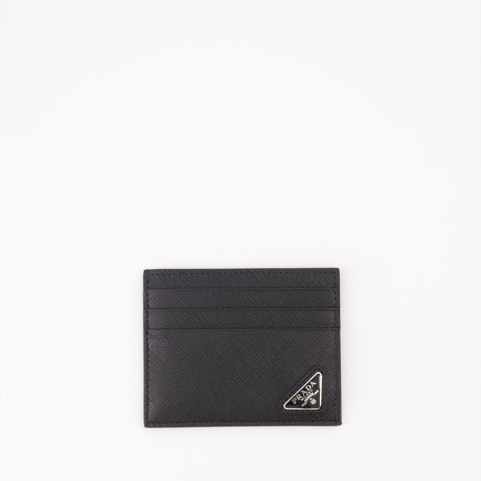 Petite maroquinerie Porte-cartes Saffiano Prada Noir Homme