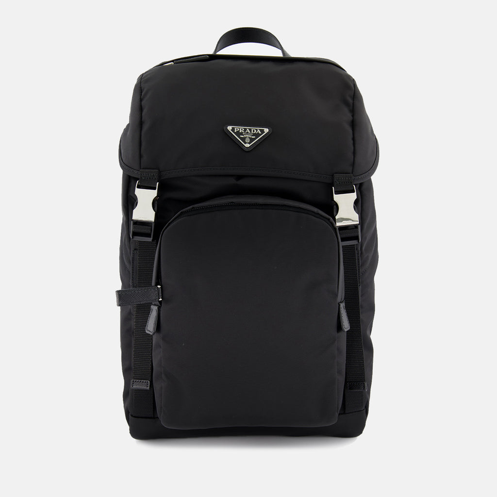 Sacs à dos Sac à dos en Re-Nylon Prada Noir Homme