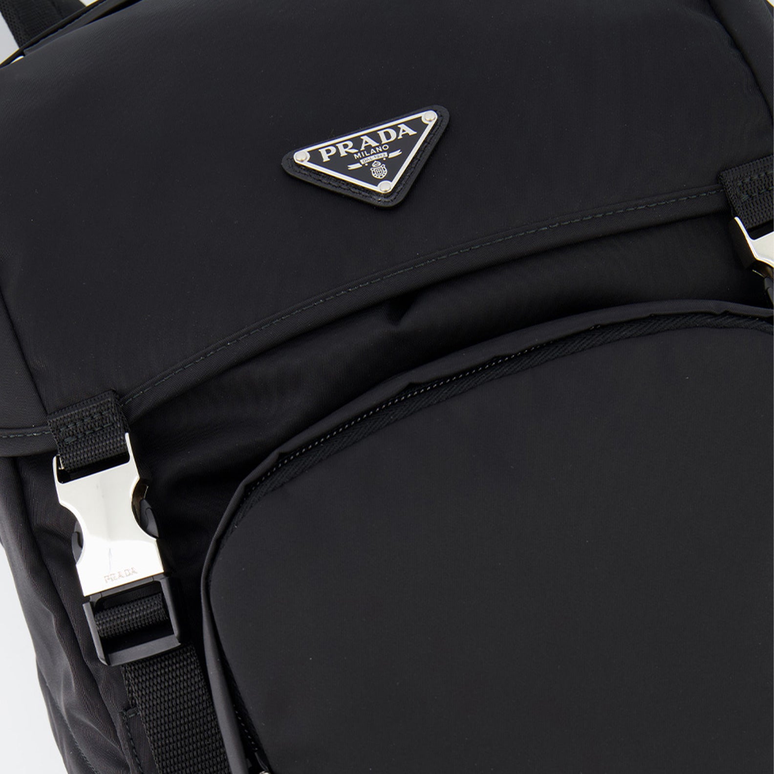 Sacs à dos Sac à dos en Re-Nylon Prada Noir Homme