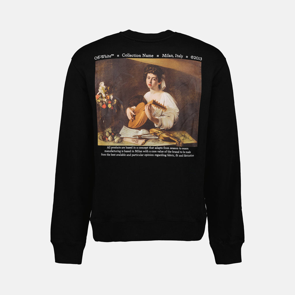 Sweatshirts Pull Caravaggio Lute Off-White Noir Homme