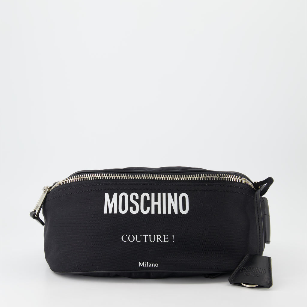 Sacs banane Sac banane à logo Moschino Noir Homme