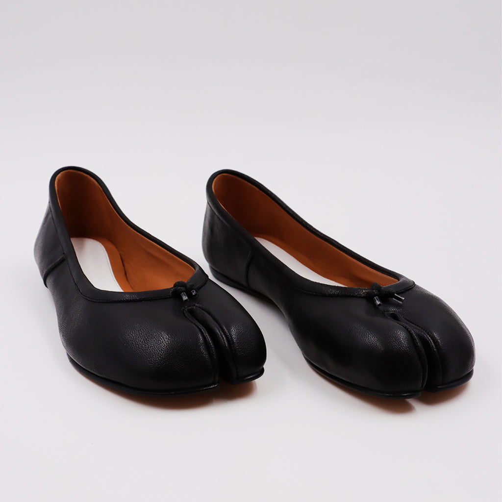 Flache schuhe Ballerines Tabi Maison Margiela Schwarz Femme