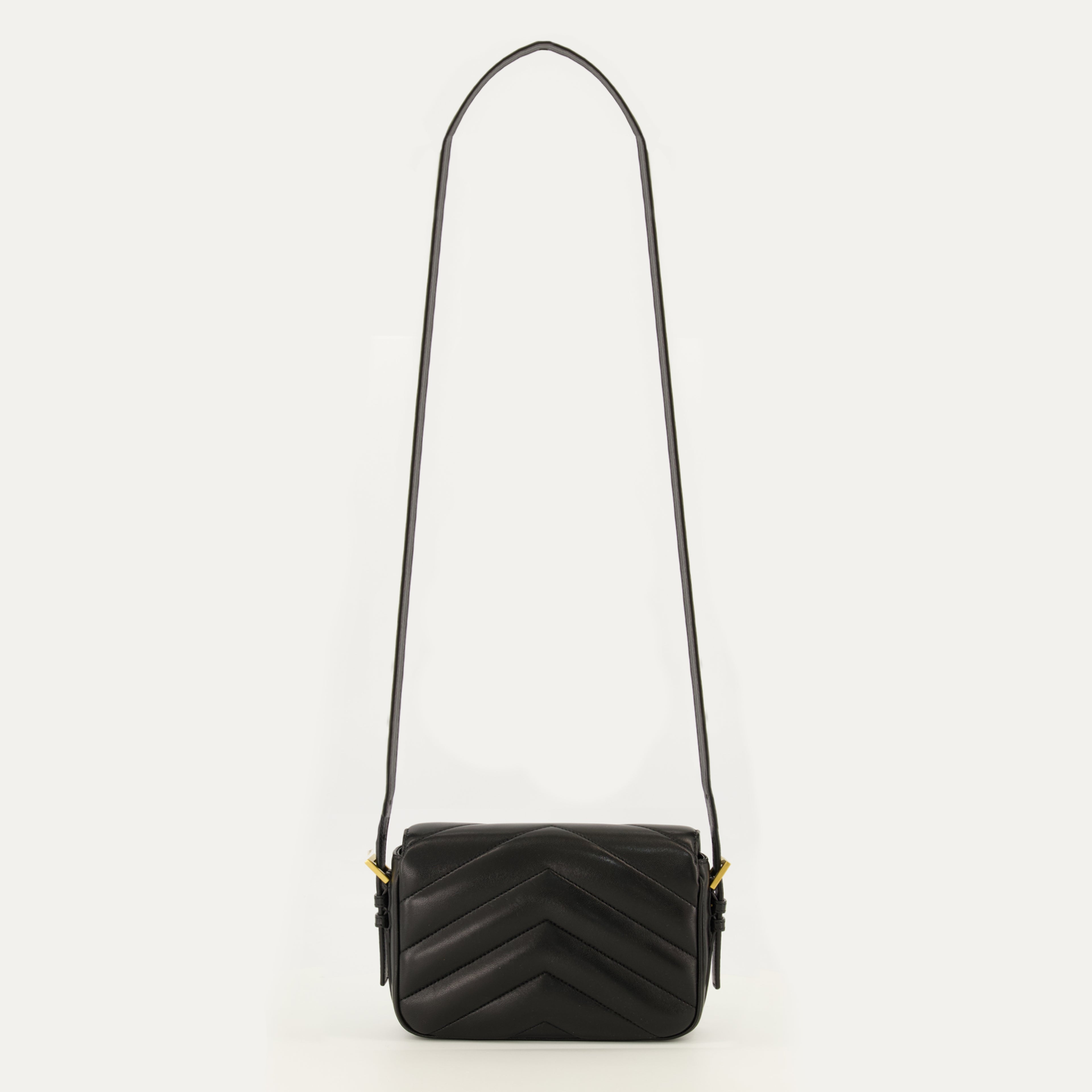 Sacs à main et épaule Loulou Toy Bag em Couro Preto Saint Laurent Noir Femme
