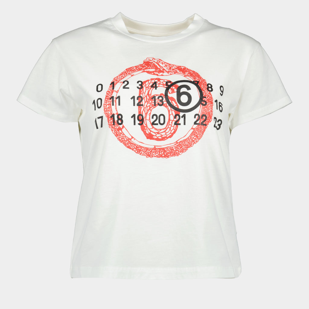 T-shirts T-shirt serpent Mm6 White Femme
