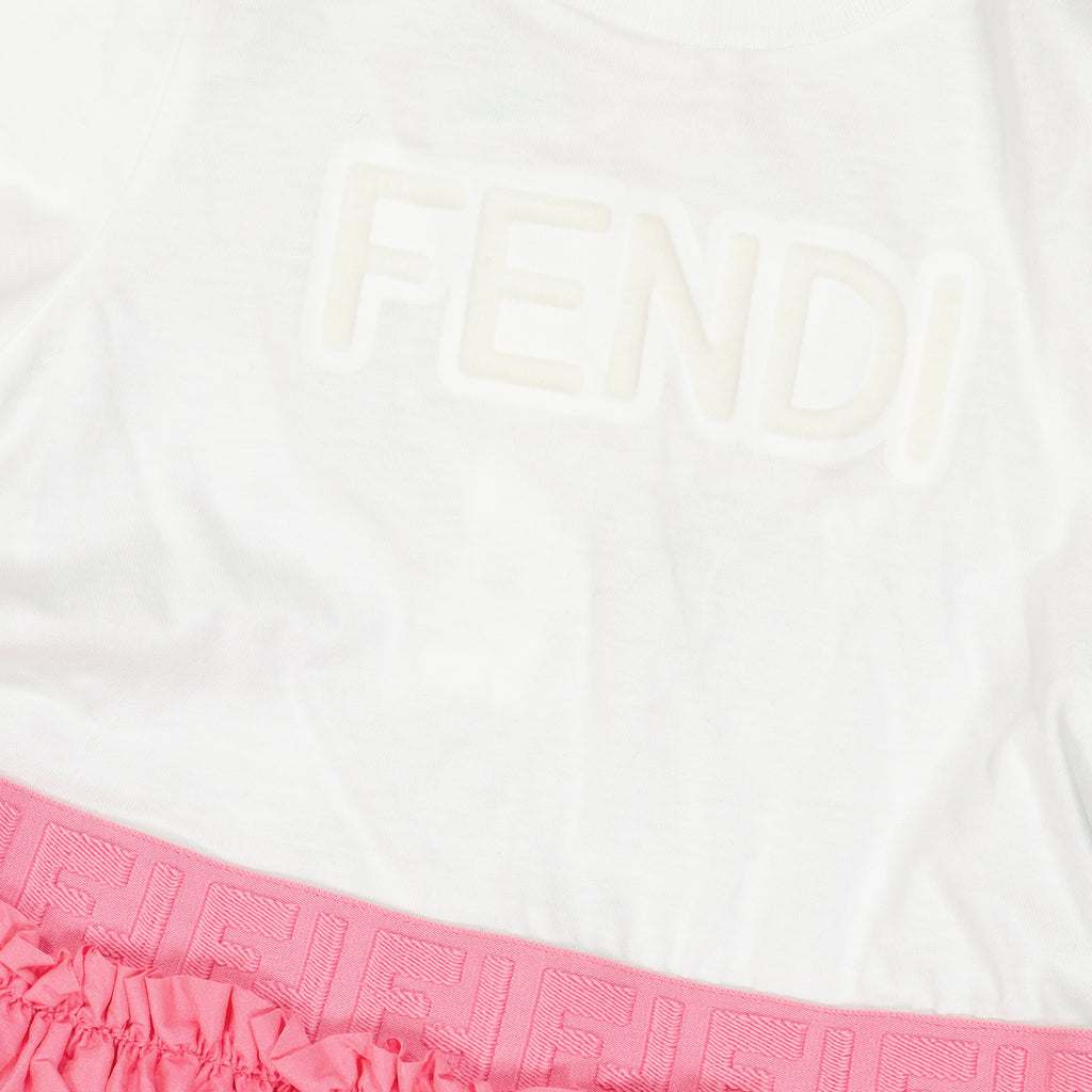 Vêtements Robe Fendi Roma Fendi Rose Enfants