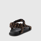 Zapatos abiertos Sandales La Touche Fendi Fendi Marrón Femme