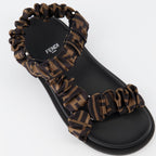 Zapatos abiertos Sandales La Touche Fendi Fendi Marrón Femme