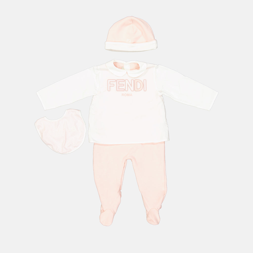 Vêtements Ensemble rose et blanc Fendi Rose Enfants
