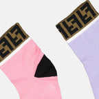 Accessoires Lot de chaussettes FF Fendi Rose Enfants
