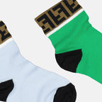 Accessoires Lot de chaussettes FF Fendi Vert Enfants