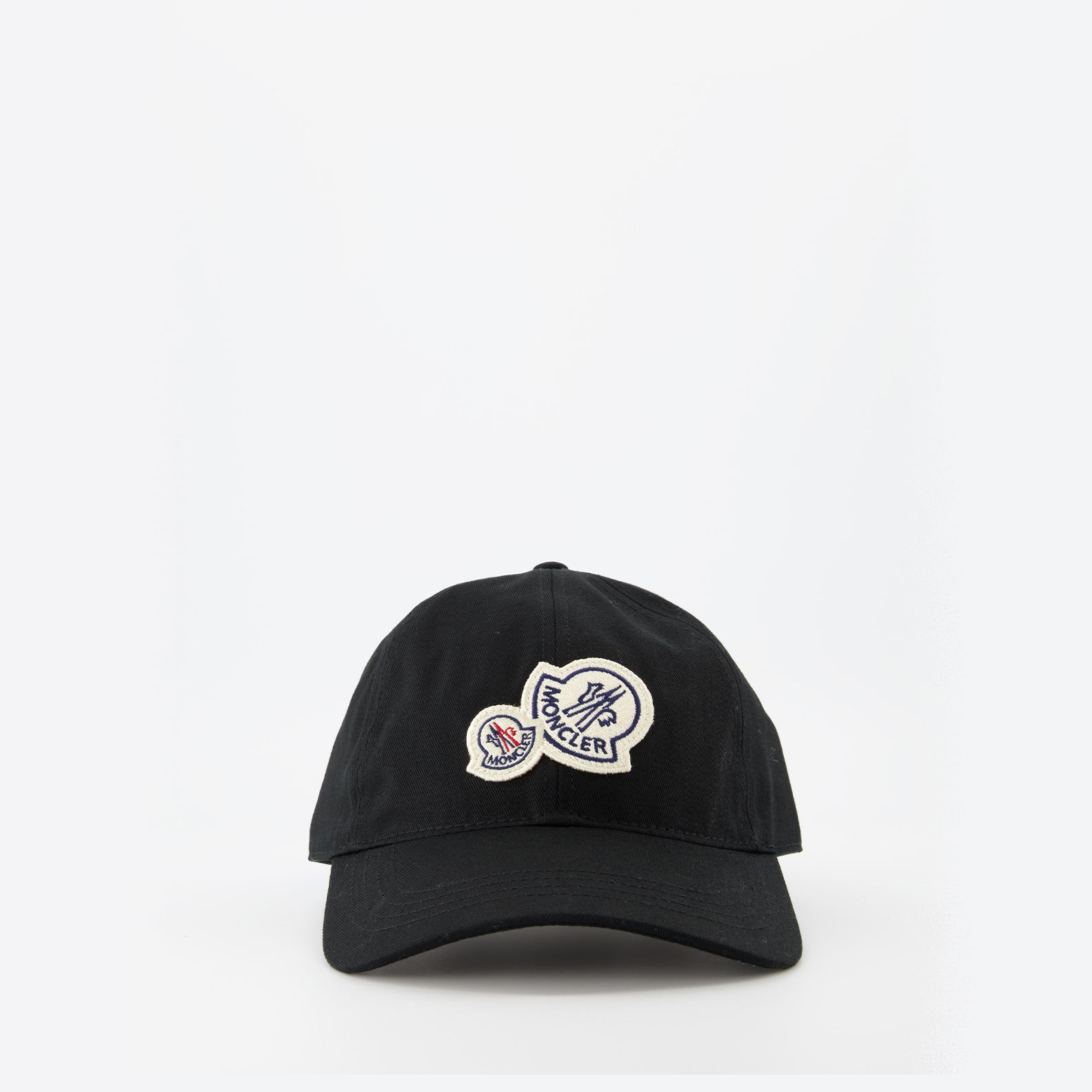 Chapéus, bonés e gorros Casquette à double logo Moncler Preto Homme