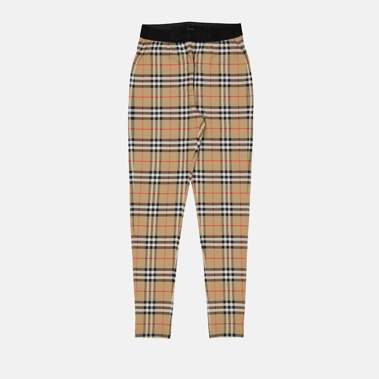 Pantalones Legging de cuadros Burberry Marrón Mujeres