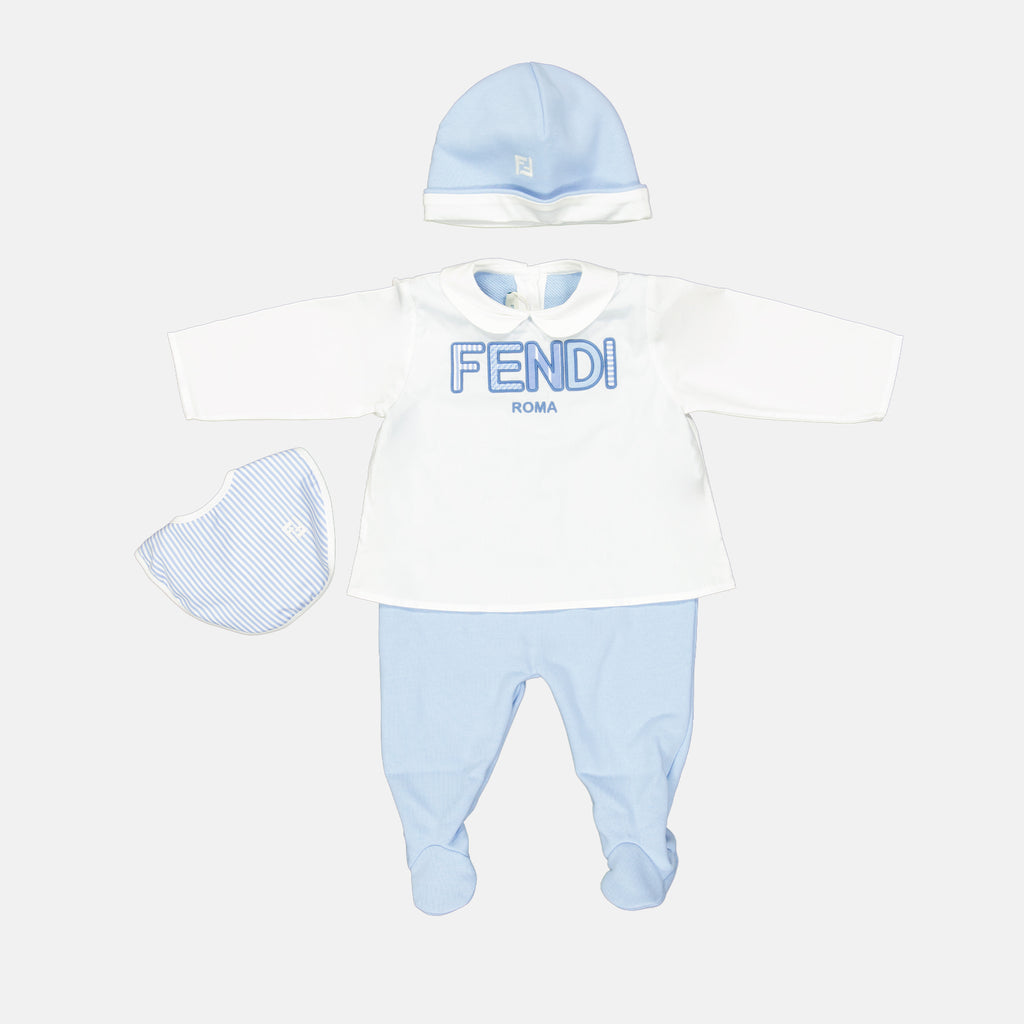 Vêtements Ensemble bleu et blanc Fendi Bleu Enfants