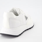Tênis Baskets en nylon Prada Branco Homme