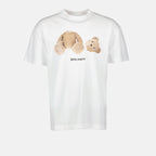 T-shirts T-shirt Bear Palm Angels Blanc Homme