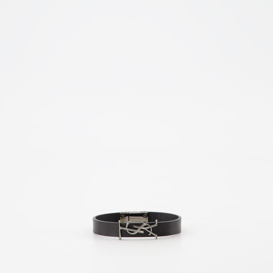 Cassandre bracelet in black leather