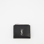 Kleine lederwaren Portemonnaie Cassandre Saint Laurent Schwarz Homme