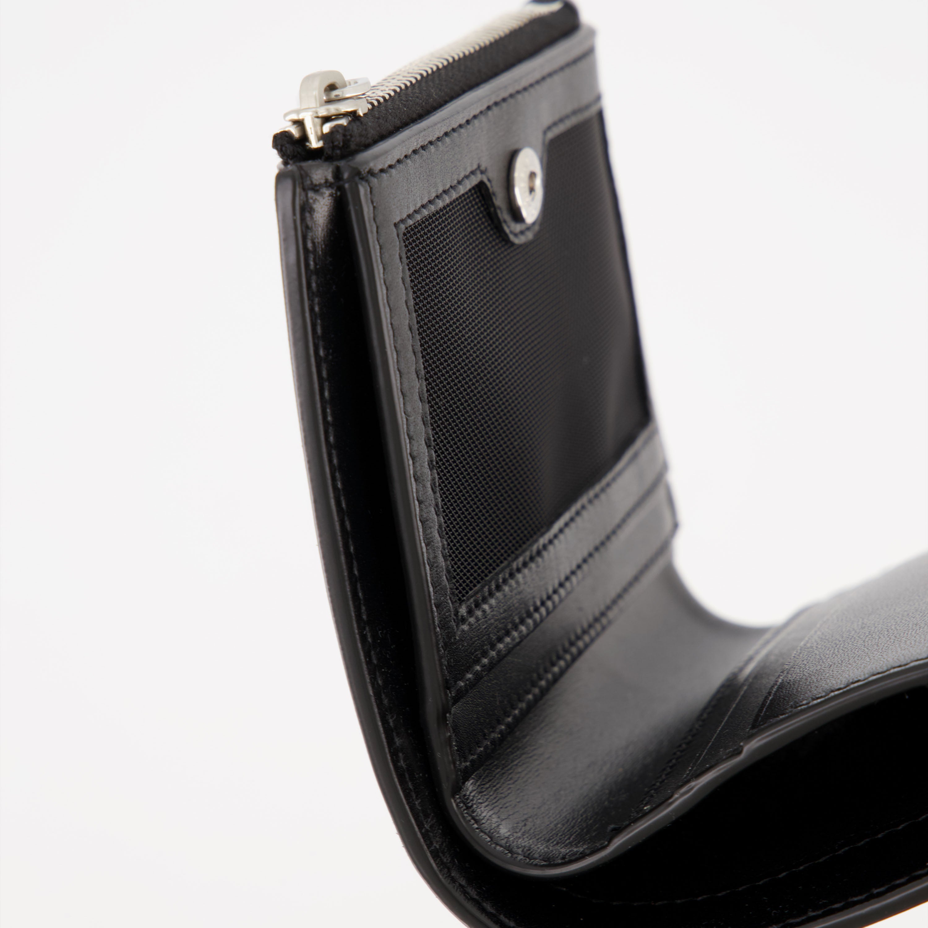 Kleine lederwaren Portemonnaie Cassandre Saint Laurent Schwarz Homme