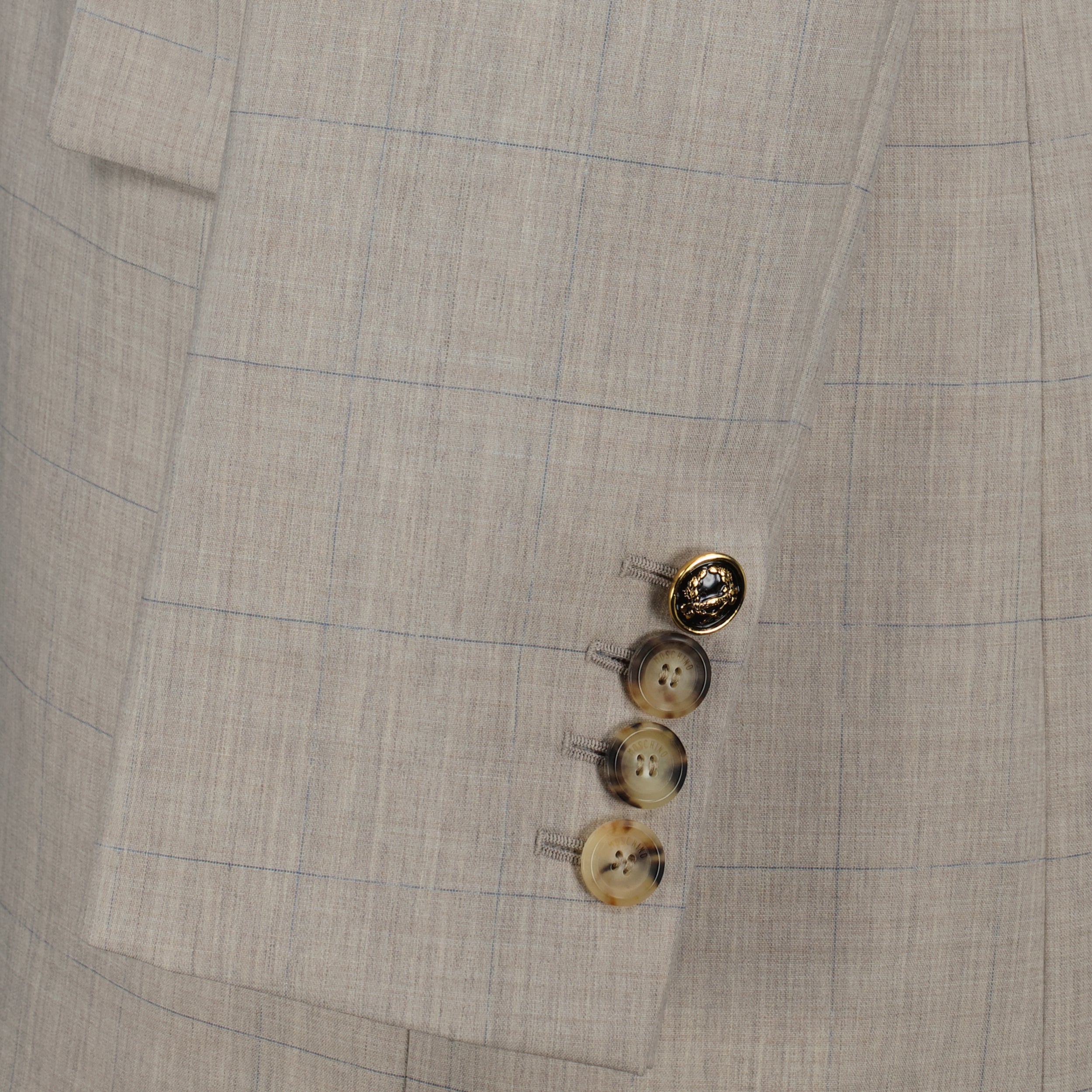 Giacche Blazer a Righe Moschino Beige Donna