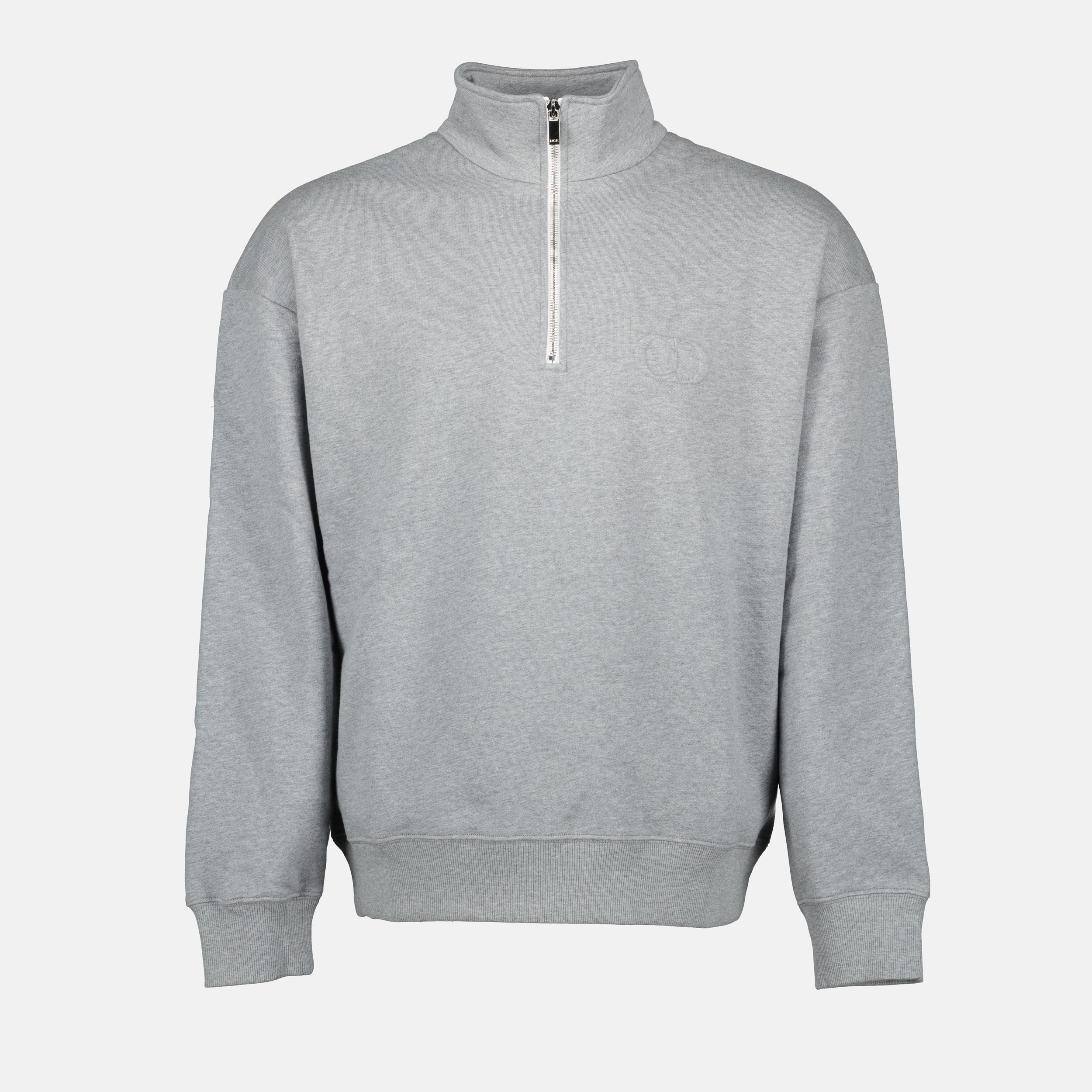Sweatshirts Sweatshirt à col zippé Dior Gris Homme