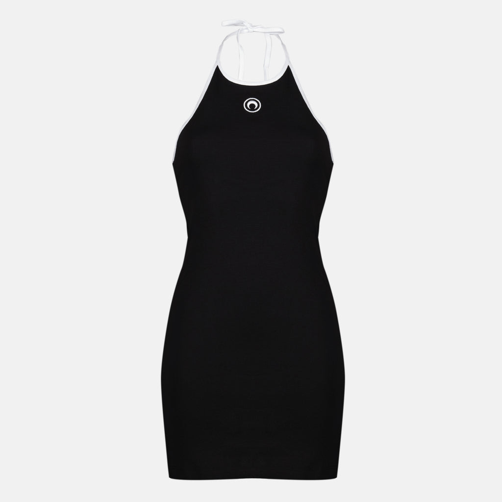 Robes Robe courte Moon dos nu noir Marine Serre Noir Femme