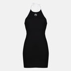 Robes Robe courte Moon dos nu noir Marine Serre Noir Femme
