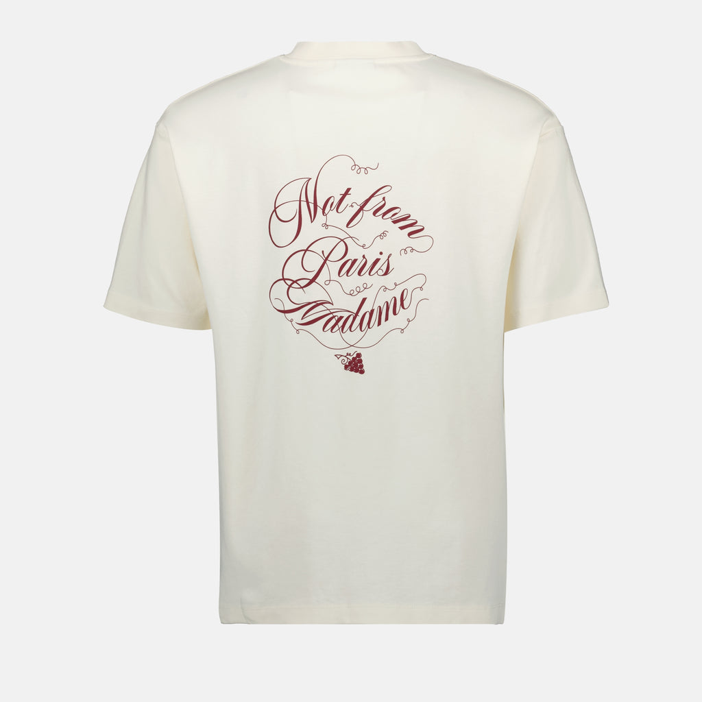 T-Shirts Trauben-Slogan T-Shirt Drole De Monsieur Weiß Herren