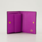 Small leather goods Portefeuille VLogo Signature Valentino Garavani Purple Femme