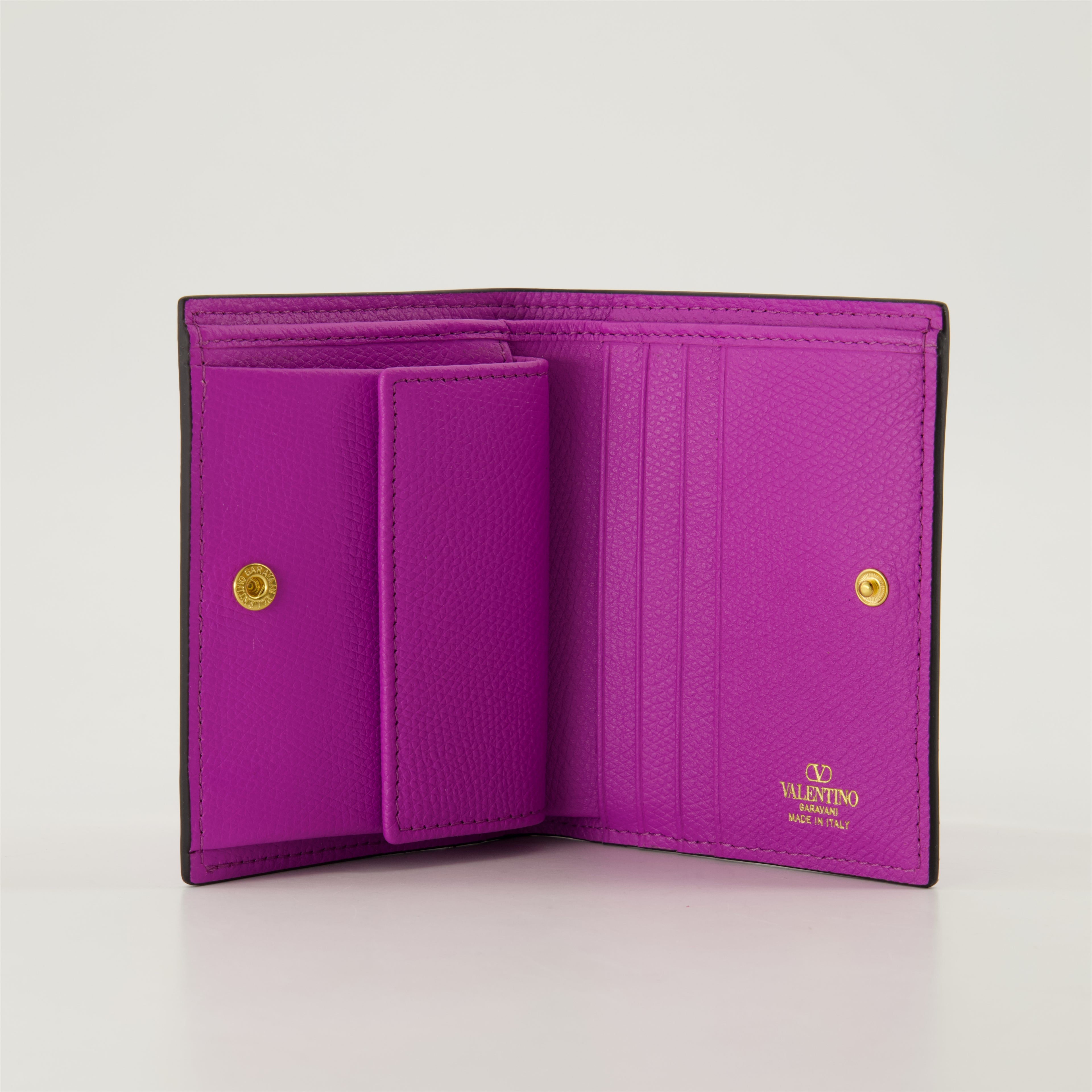 Small leather goods Portefeuille VLogo Signature Valentino Garavani Purple Femme