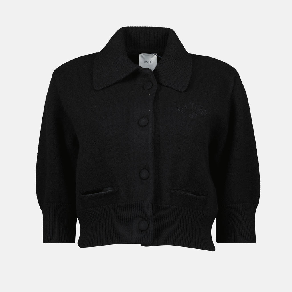 여성용 파투 브랜드 울 카디건 이미지 - 2025 가을-겨울 시즌 - 정면 보기