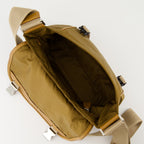 Sacs bandoulière Sacoche en Re-Nylon et cuir Prada Vert Homme