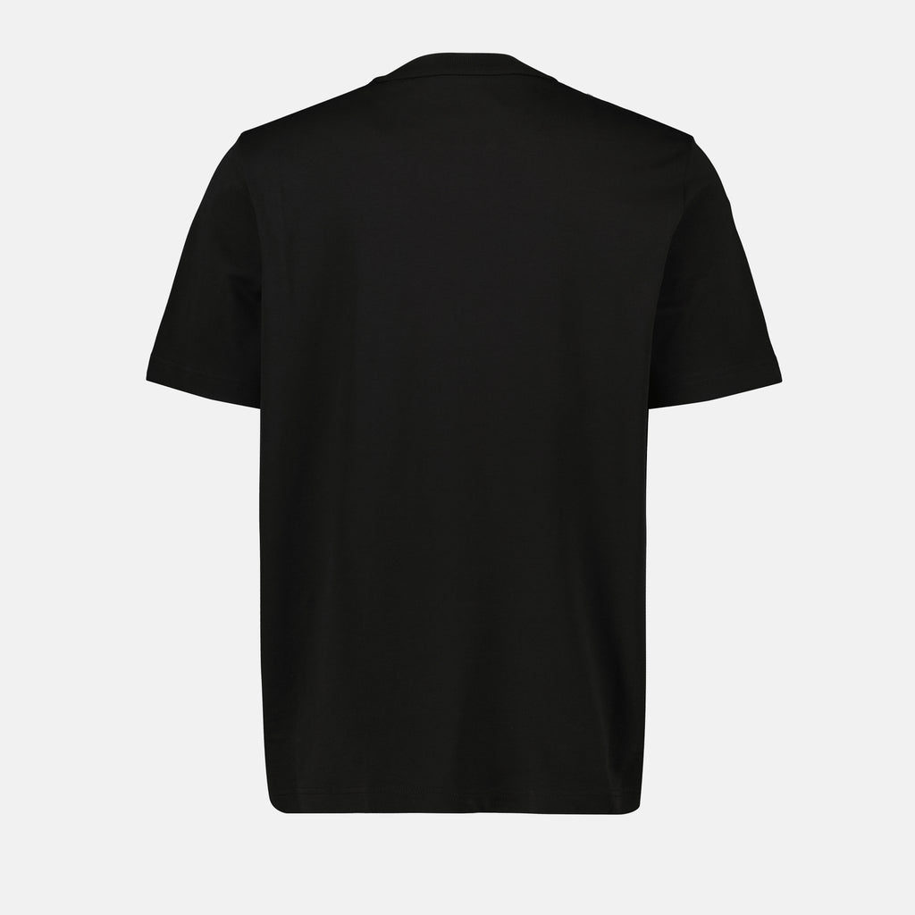 Camisetas T-Shirt com Bolso e Logo Moncler Preto Homme