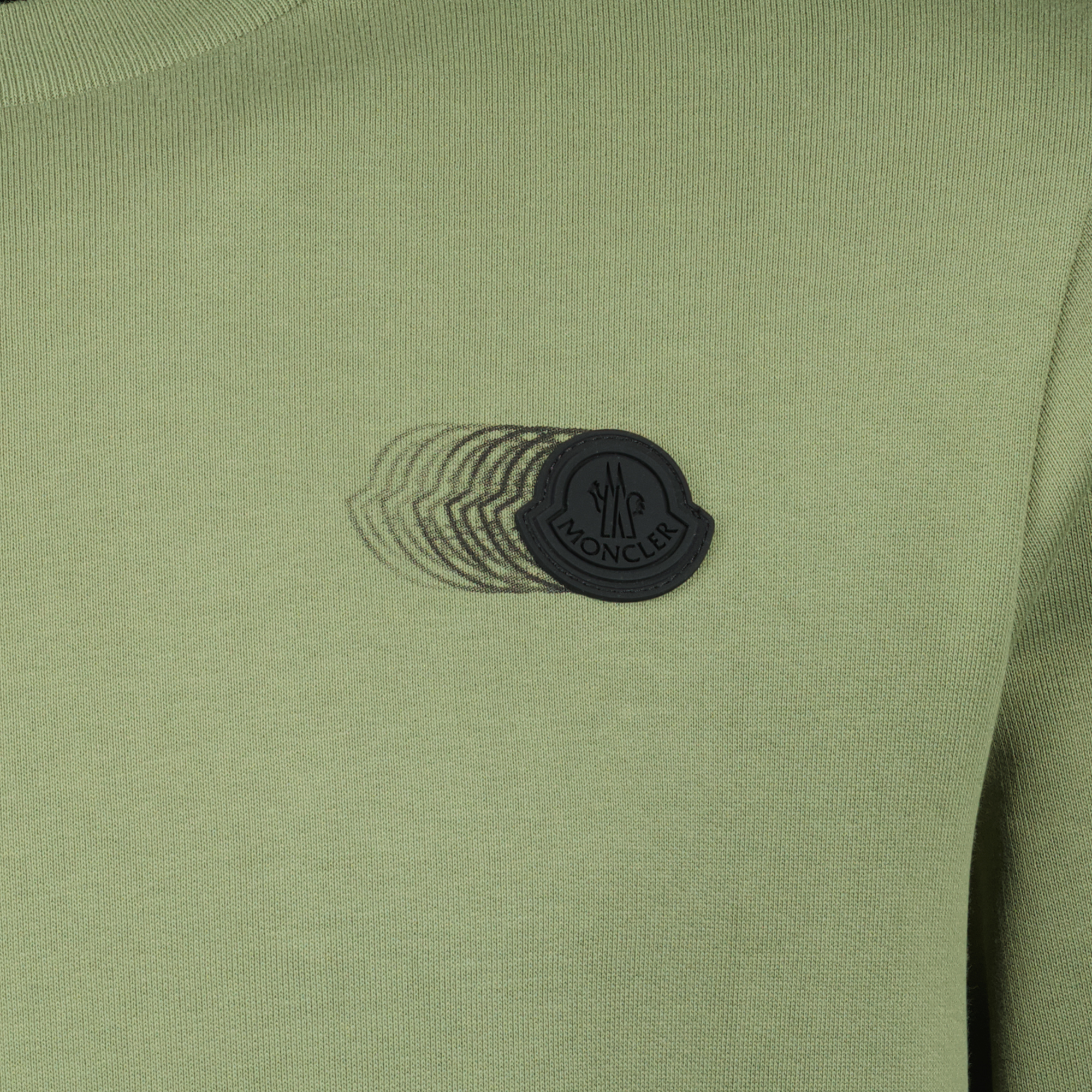 Sweatshirts Sweat à logo délavé Moncler Vert Homme