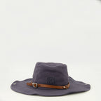 Chapeaux, casquettes et bonnets Chapeau de cowboy en drill bleu marine Miu Miu Bleu foncé Femme