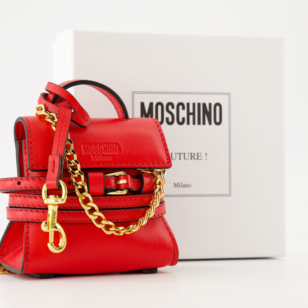 Immagine della Micro Bag Tie Me di Moschino per donne - Autunno-Inverno 2025 - Vista Dettagliata_2