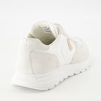 Sneakers Sneakers in Nylon e Pelle Prada Bianco Femme
