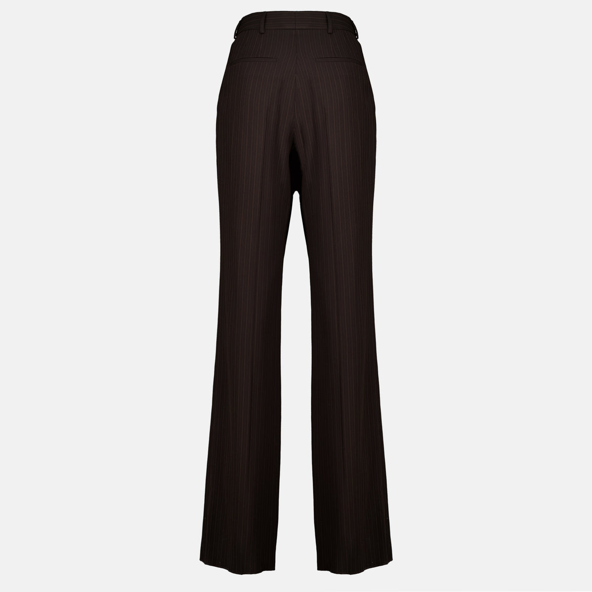 Pantalons Braune gestreifte Hose Saint Laurent Marron Femme