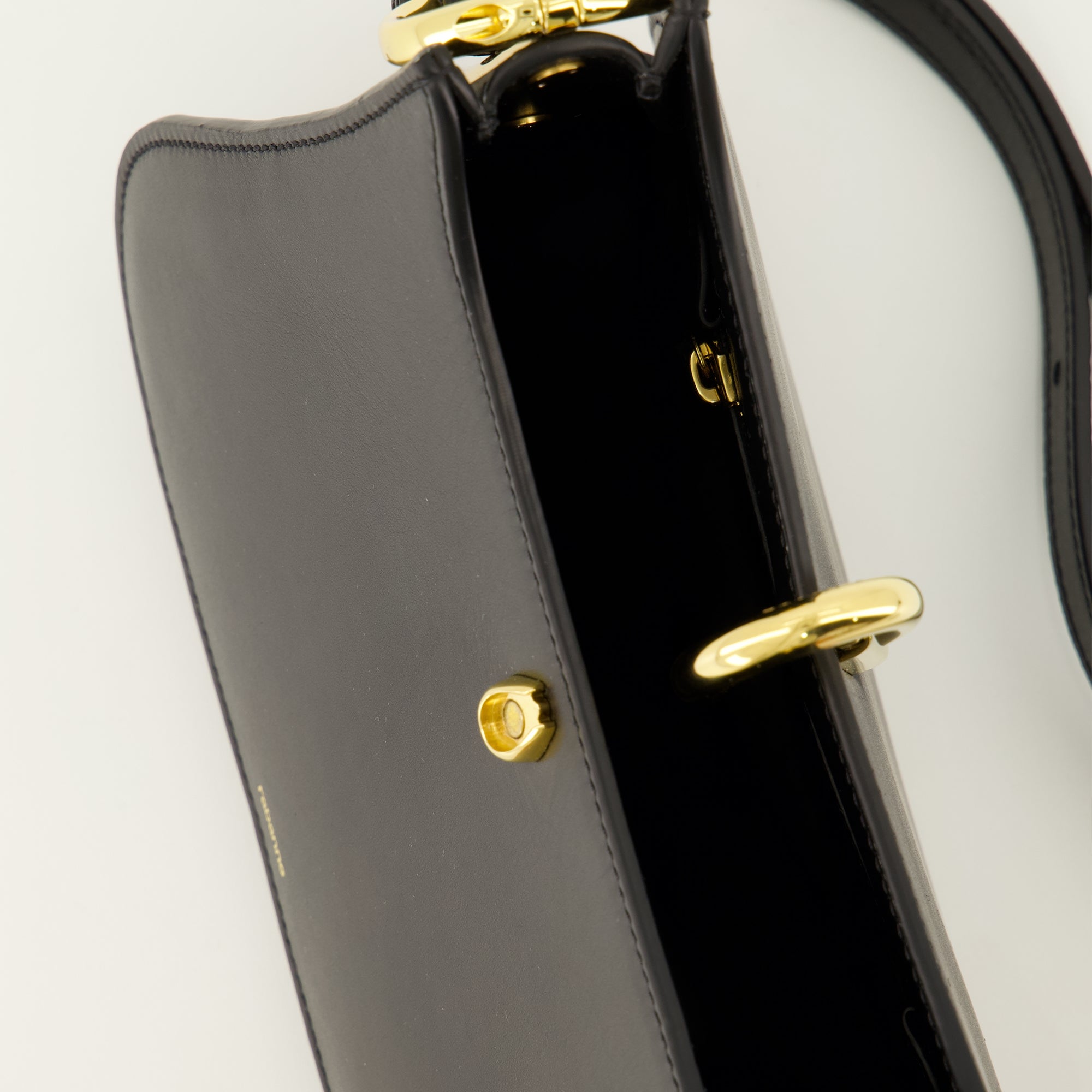 Sacs à main et épaule Sac Ring en cuir noir Rabanne Noir Femme