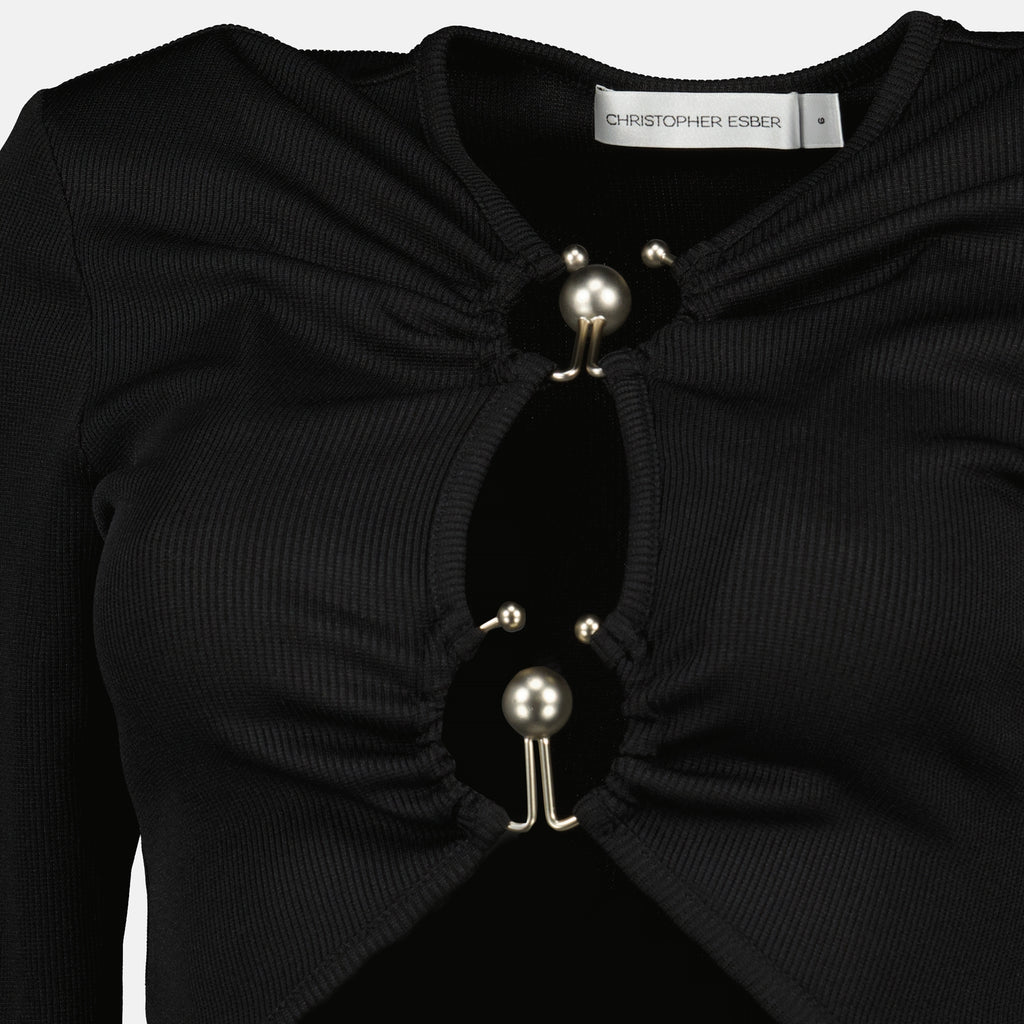 Bild des Damen-Oberteils mit langen Ärmeln Orbit von Christopher Esber - Herbst-Winter 2025 - Detailansicht 3