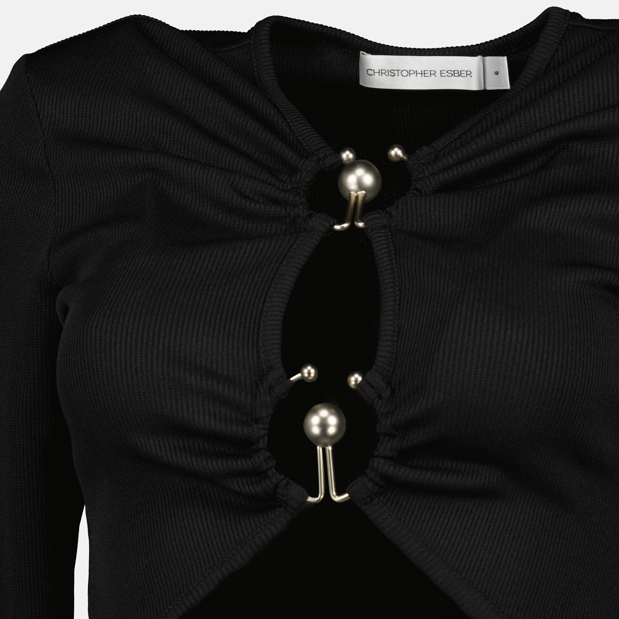 Bild des Damen-Oberteils mit langen Ärmeln Orbit von Christopher Esber - Herbst-Winter 2025 - Detailansicht 3