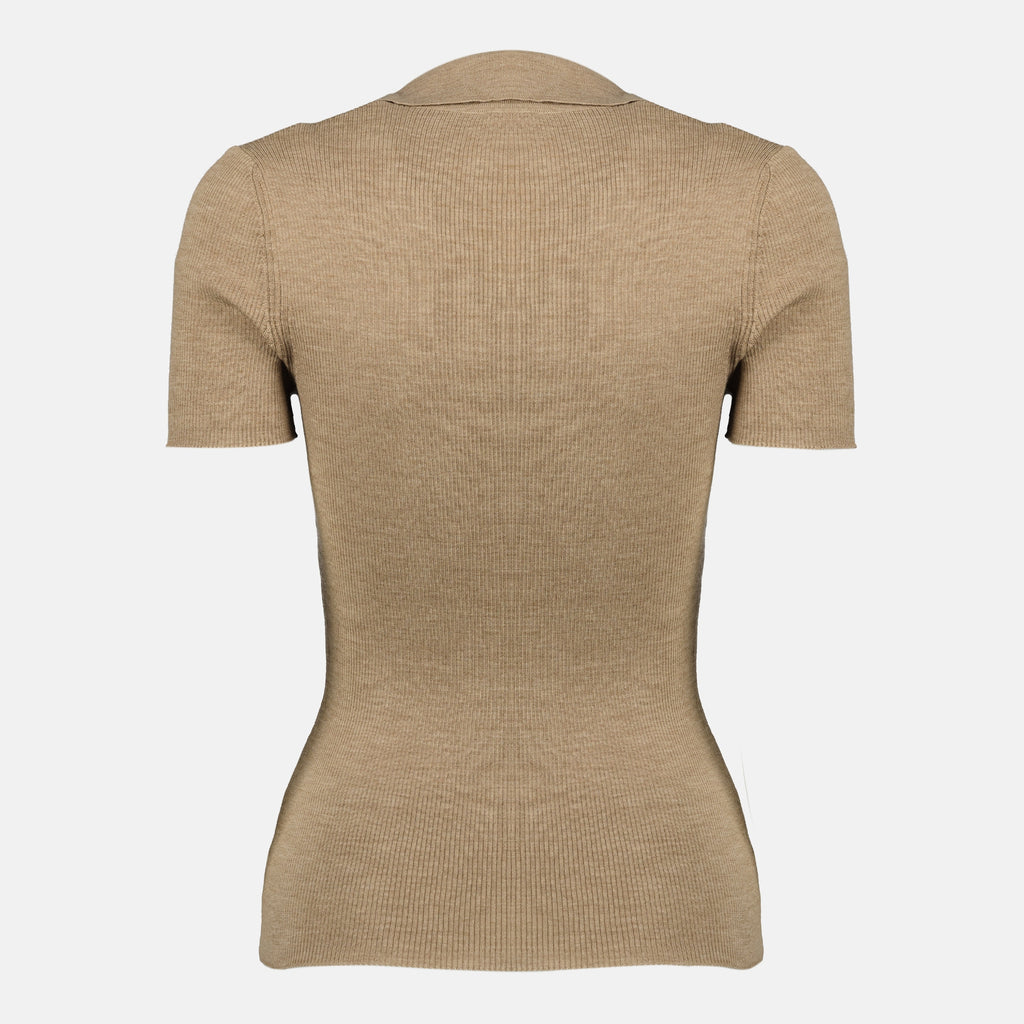 Maille Top en laine marron Max Mara Beige Femme