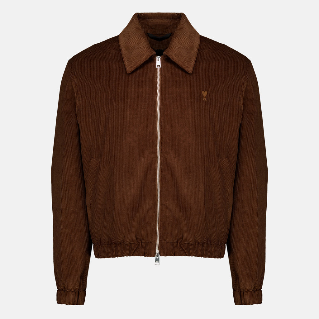 Vestes Braun Baumwollsamtjacket Ami PARIS Marron Homme