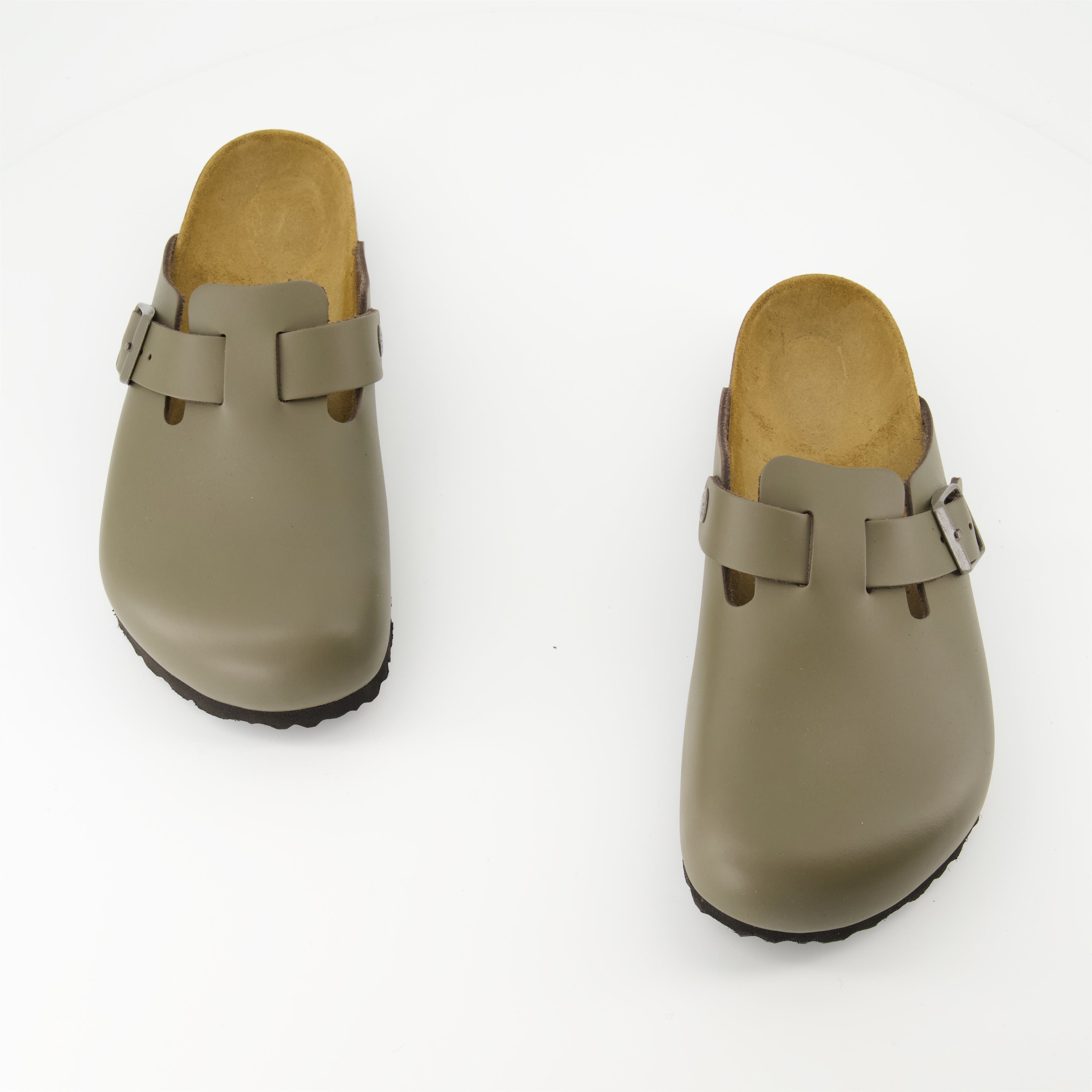 Chaussures ouvertes Mules Boston Birkenstock Gris Homme